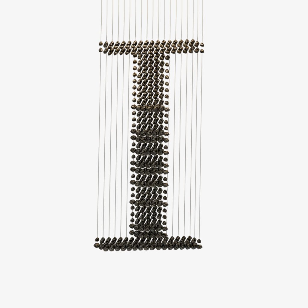 Charcoal Nocturne T-Form Chandelier I