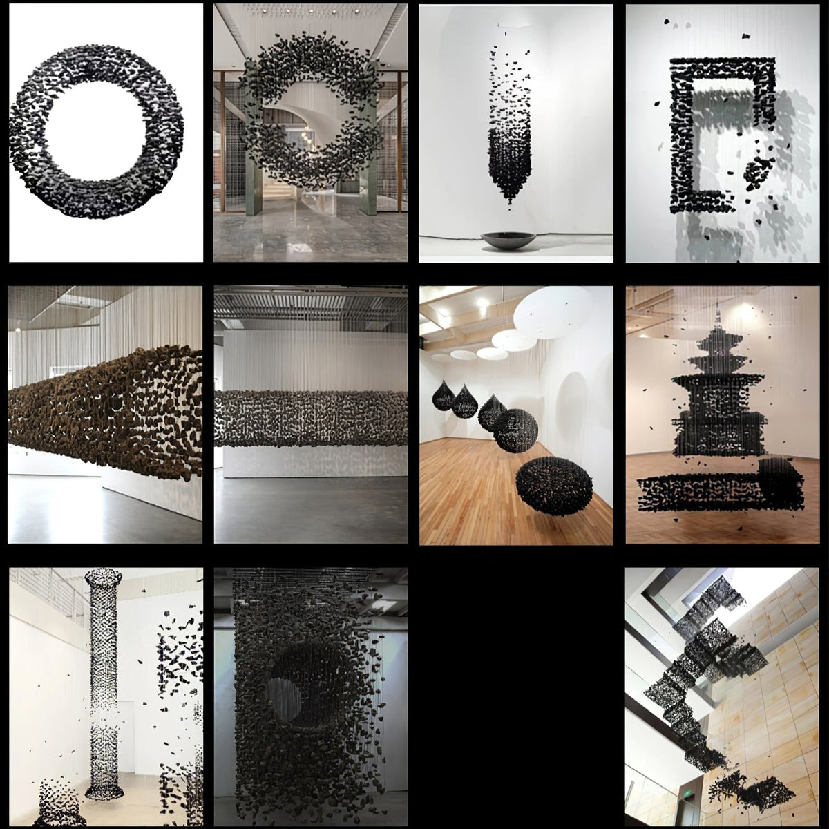 Vaelior Postmodern Luxury Black Stones Chandeliers