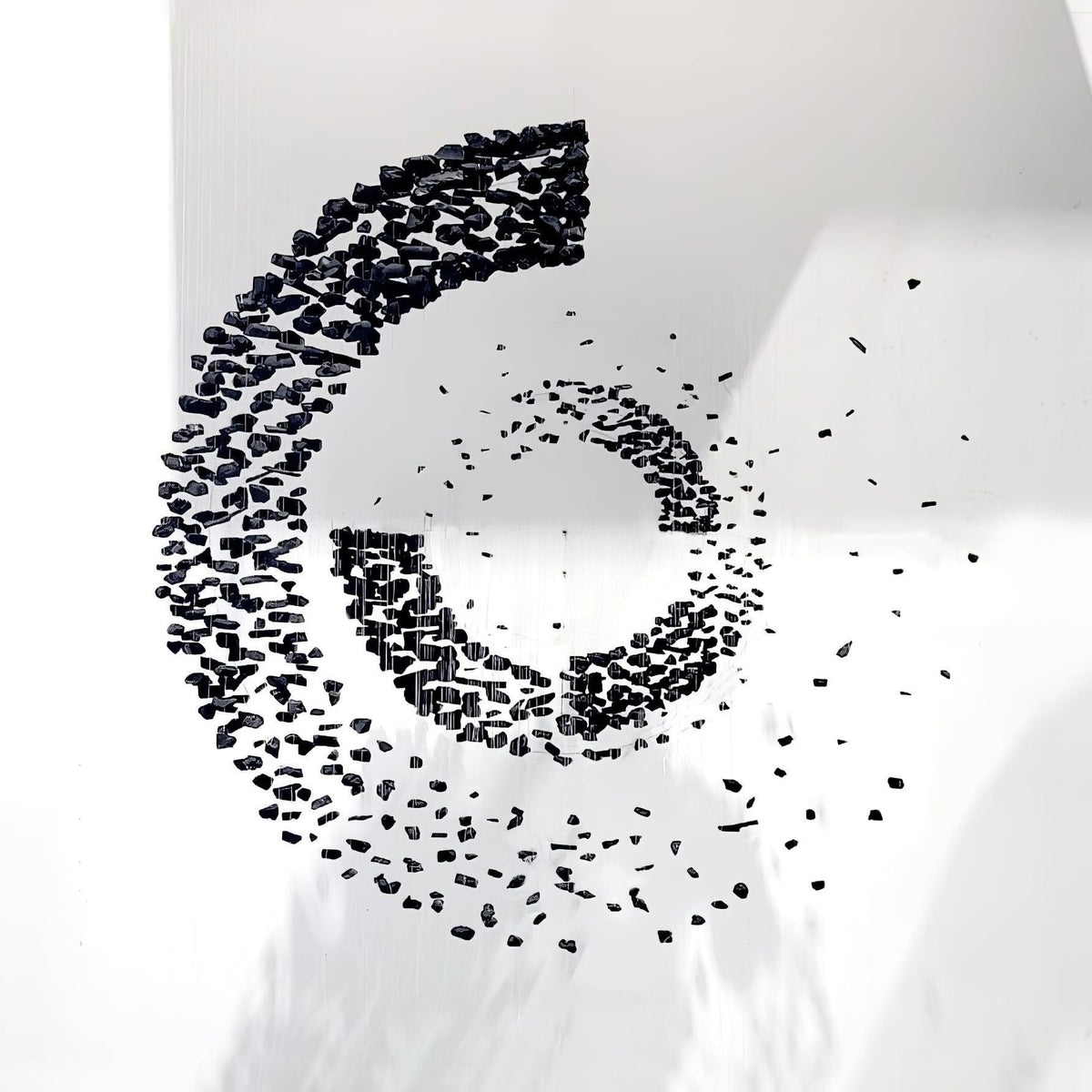 Marinelle Charcoal Stone Sculptural Chandelier Letter M to R