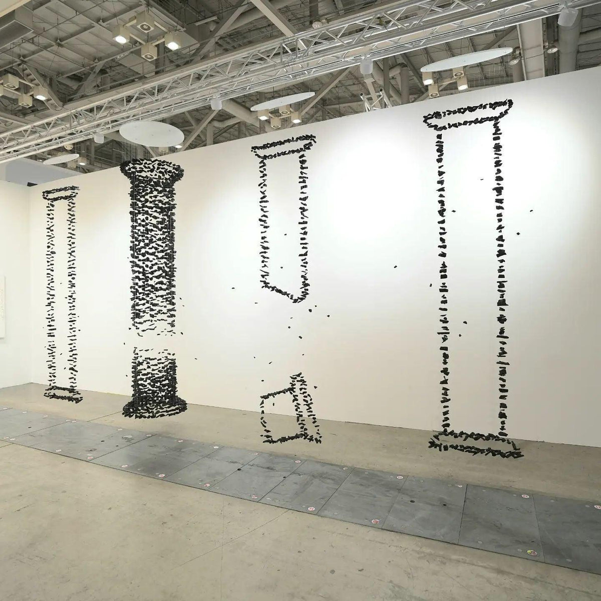 Marinelle Charcoal Stone Sculptural Chandelier Letter M to R