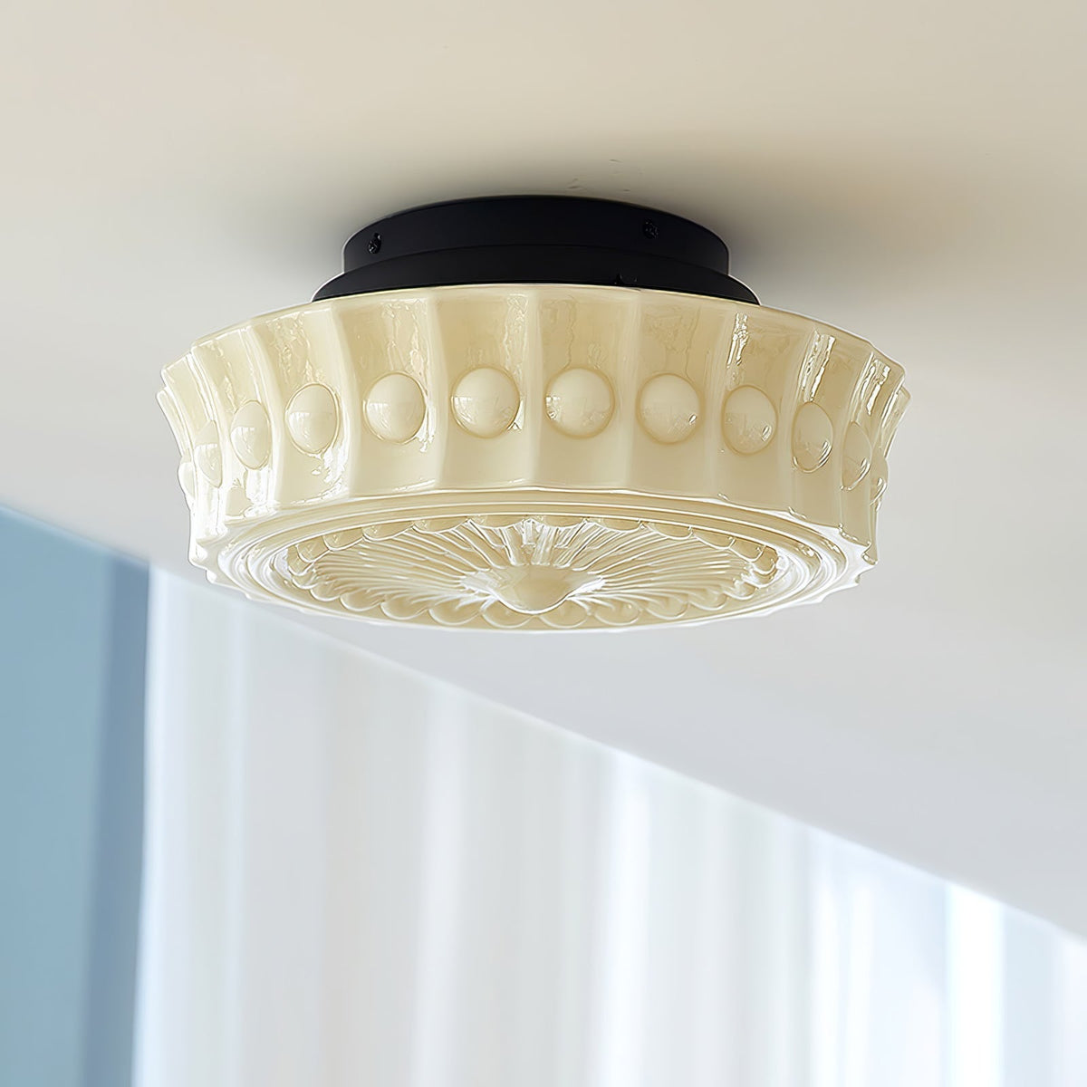 Norvale Vintage Flush Mount Ceiling Light