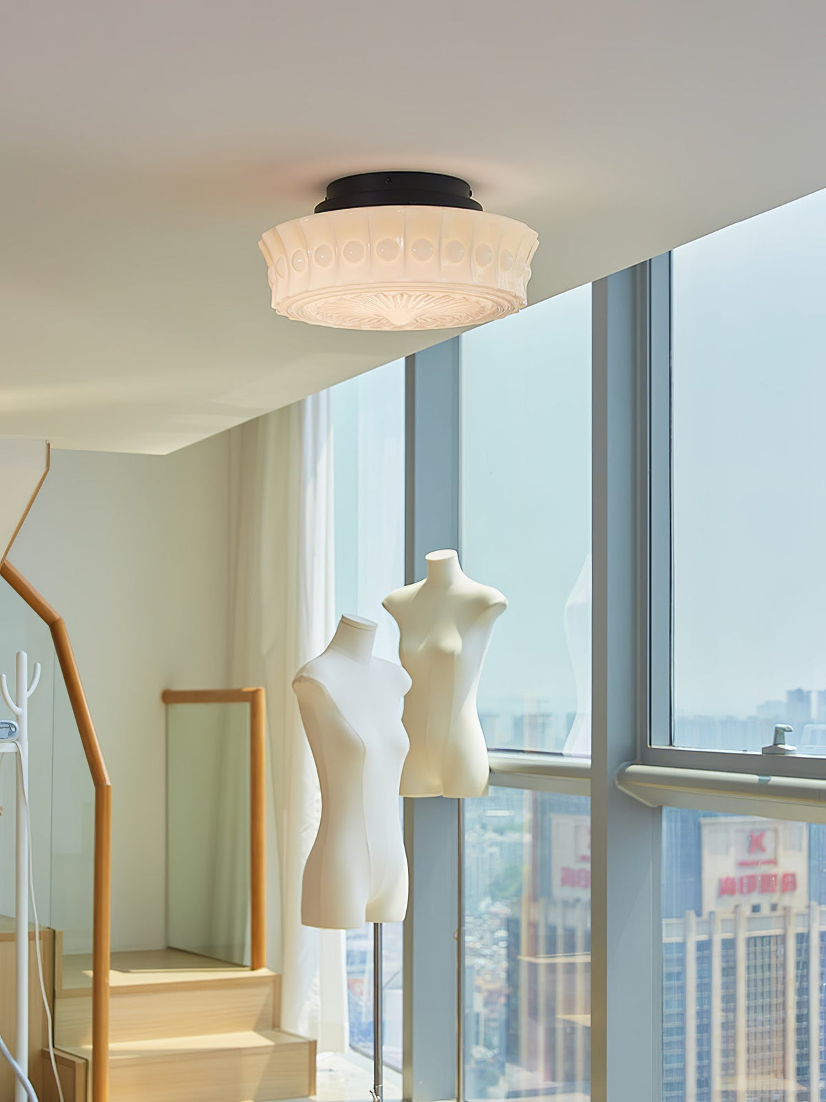 Norvale Vintage Flush Mount Ceiling Light