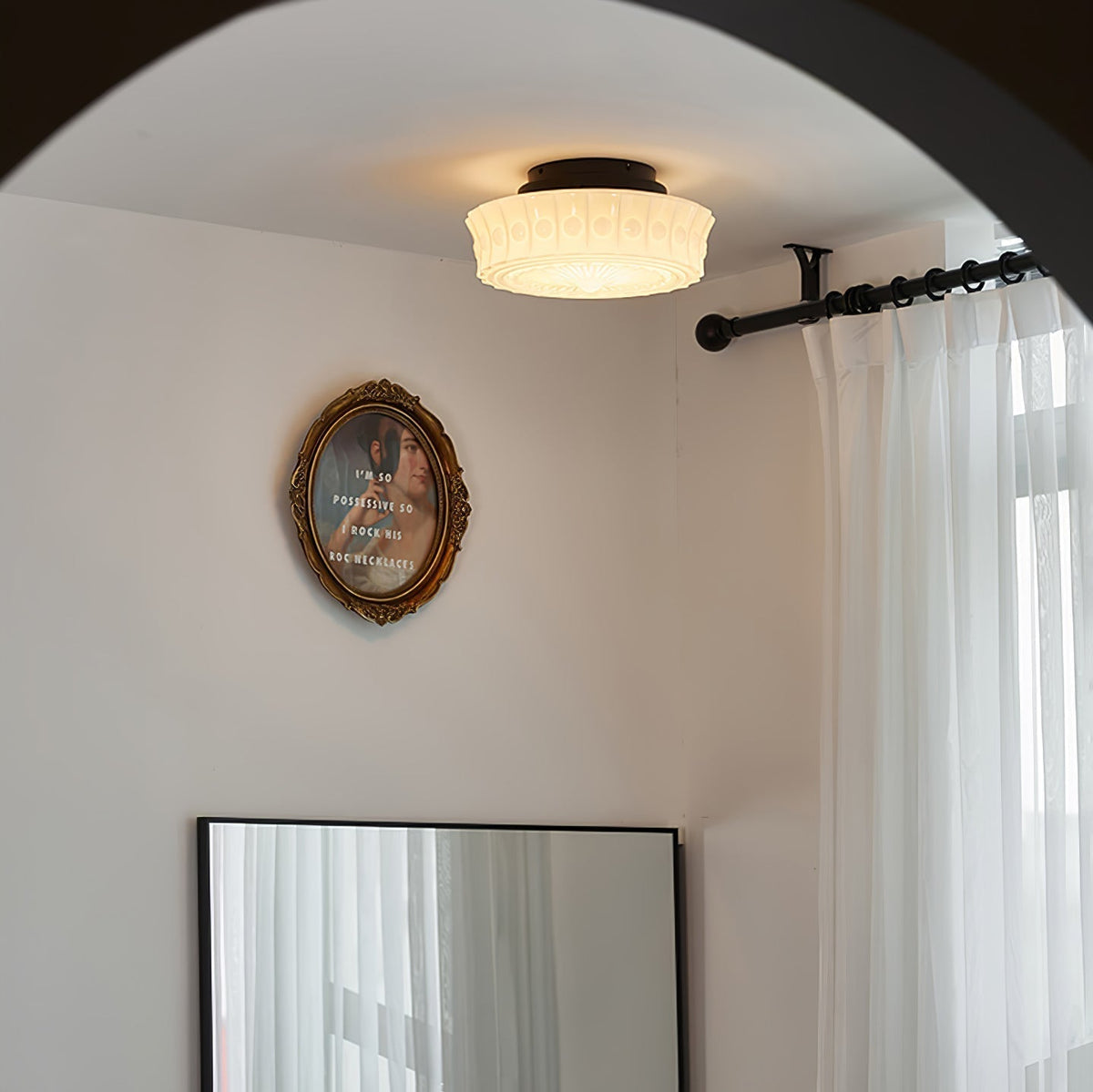 Fuliber Glass Ceiling Light