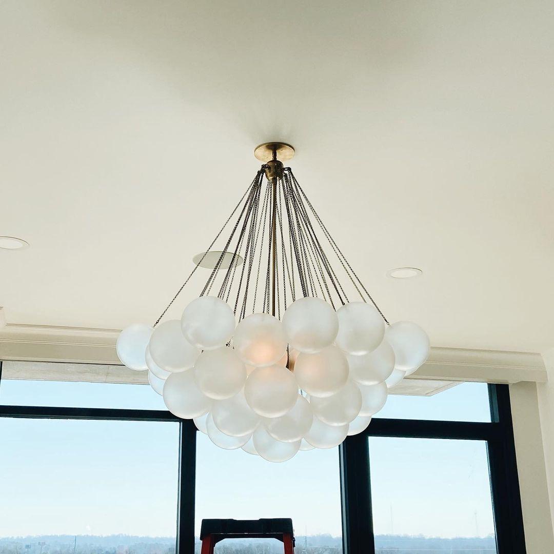 Pugusel Glass Globe Pendant Light Bubble