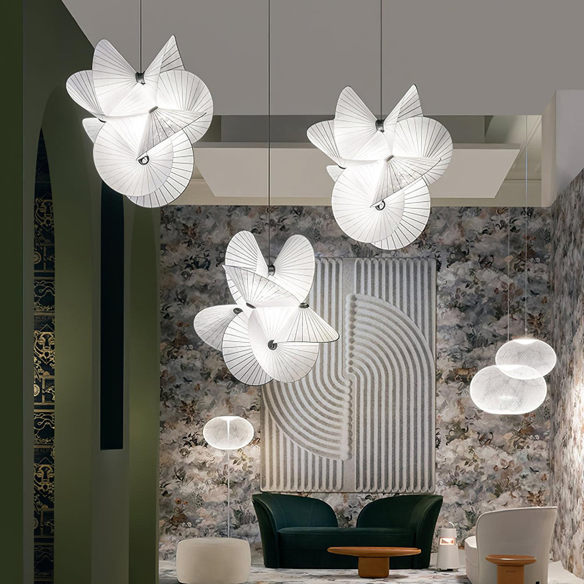 Solarare Fabric Artistic Pendant Light