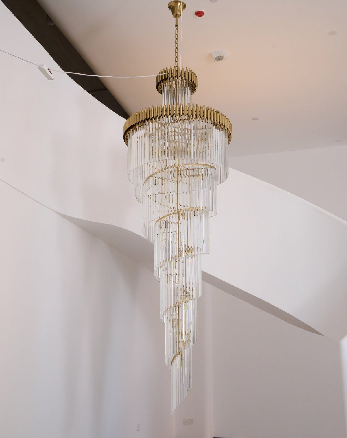 Elyelissa Crystal Spiral Chandelier
