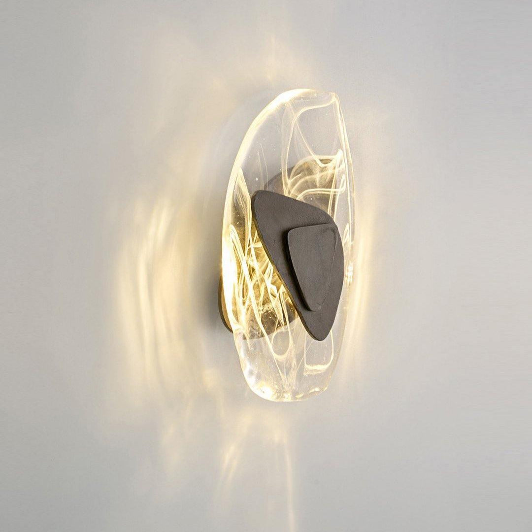Wuvitos Artistic Black Glass Wall Lamp