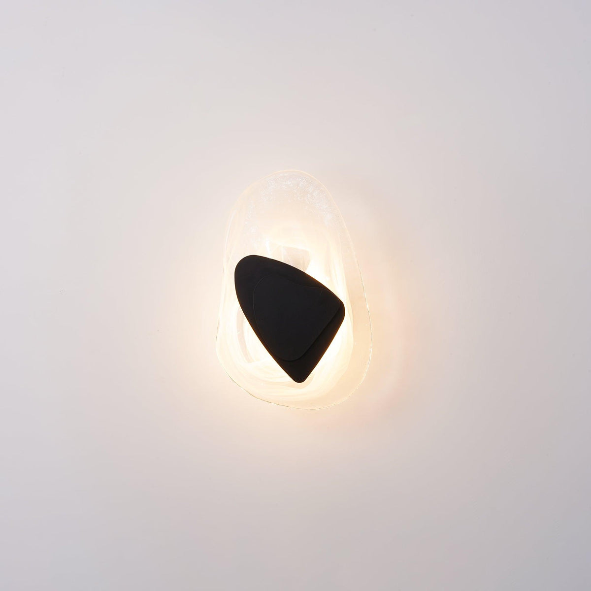 Wuvitos Artistic Black Glass Wall Lamp