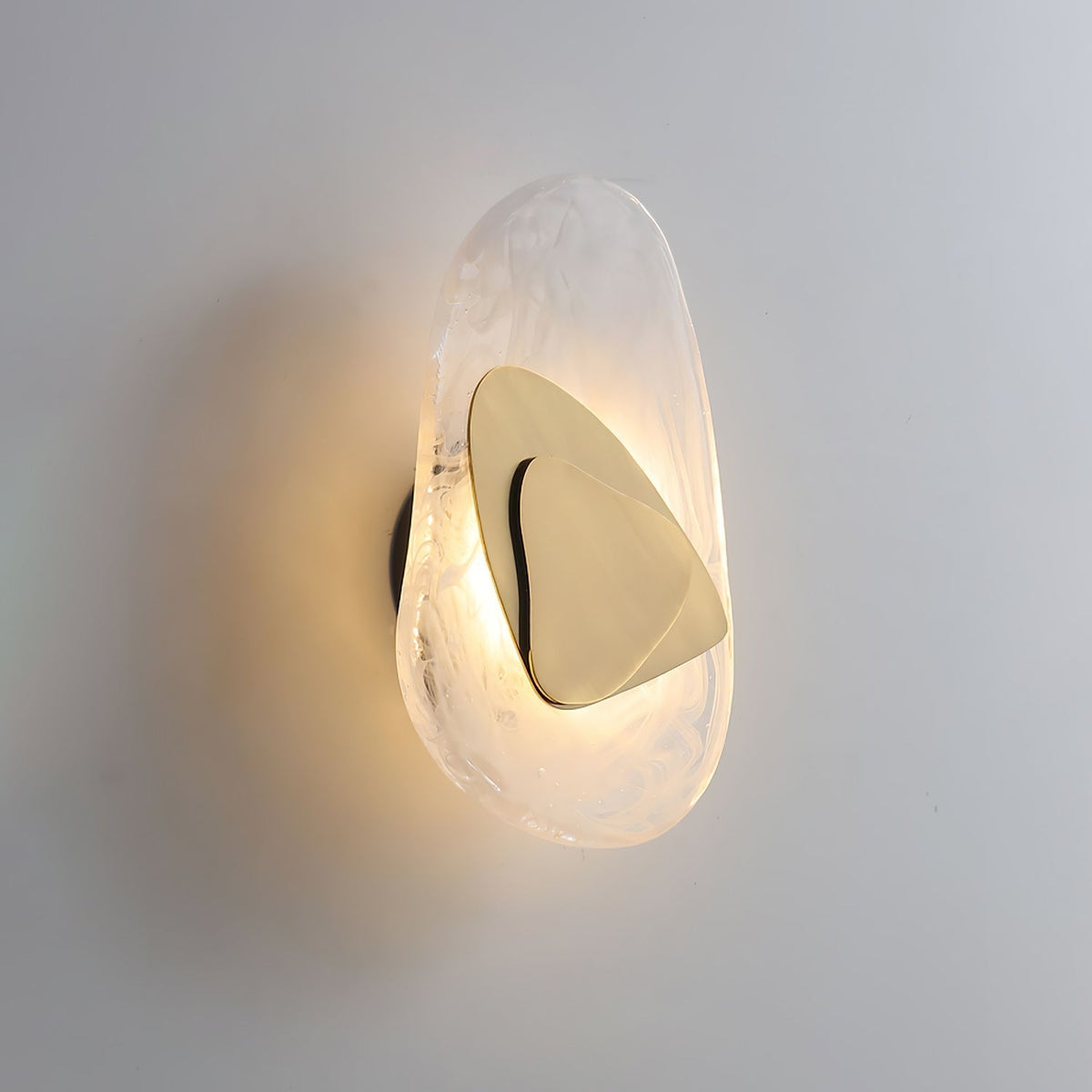 Wuvitos Artistic Black Glass Wall Lamp