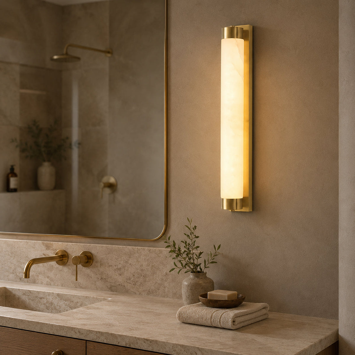 Alvion Alabaster Wall Sconce