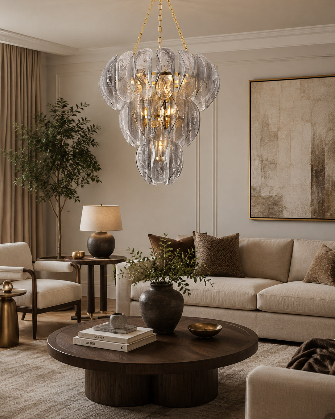 Salinger Glass Chandelier