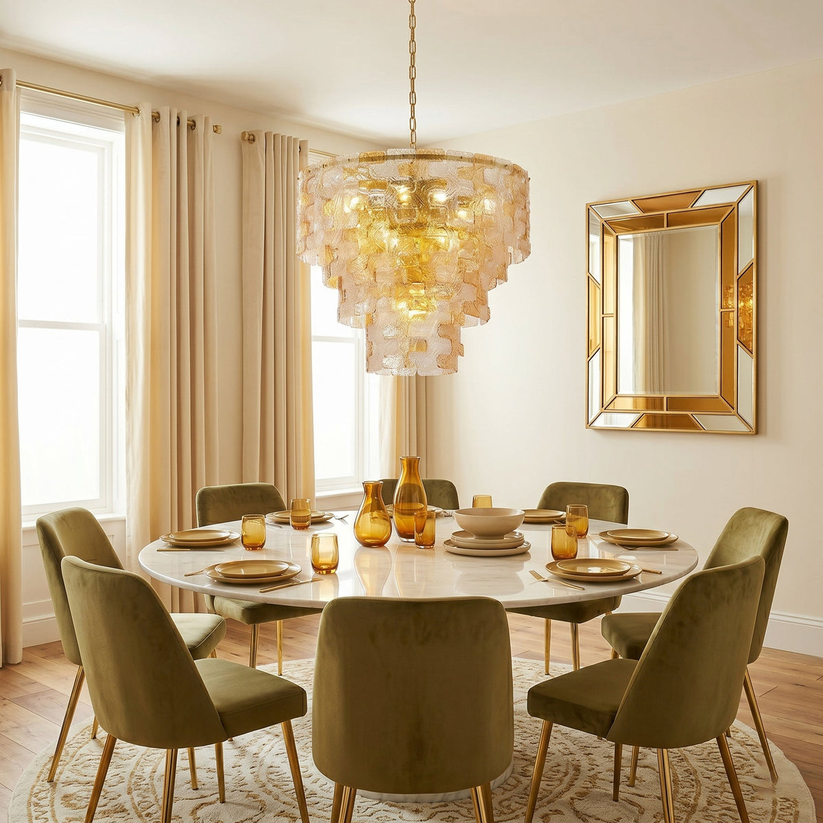 Glass Chandelier