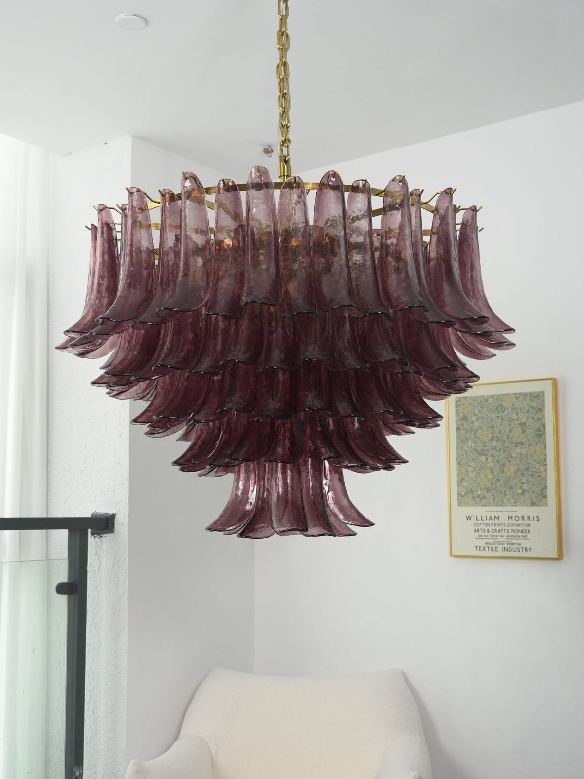 Amethyst Bloom Chandelier