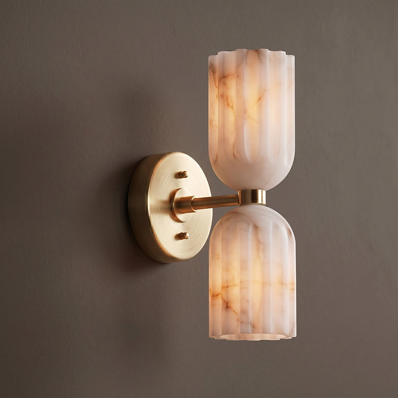 Amber Alabaster Wall Sconce