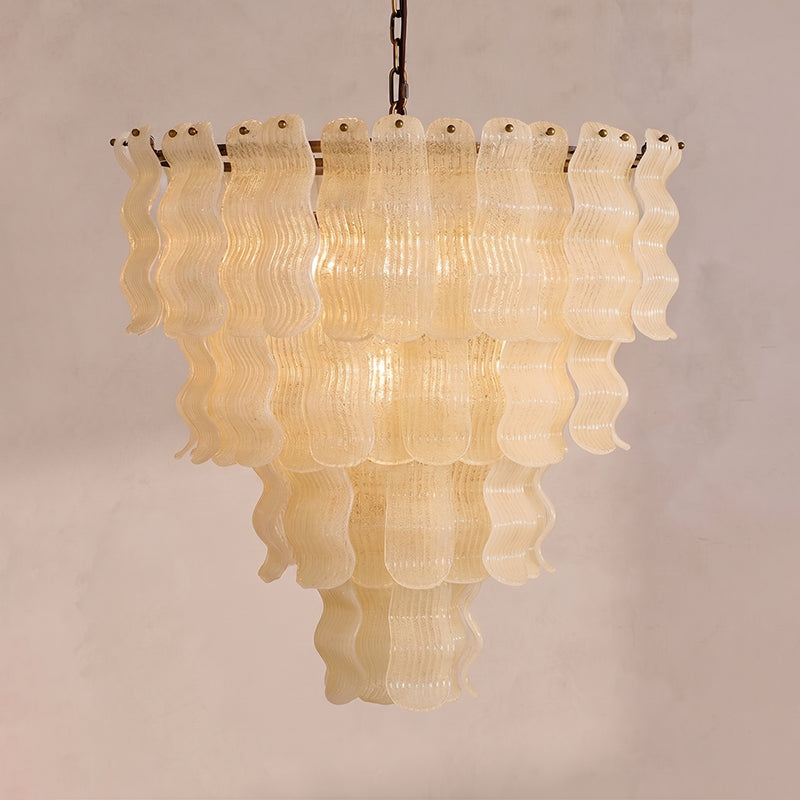 Viraiian Textured Wave Chandelier