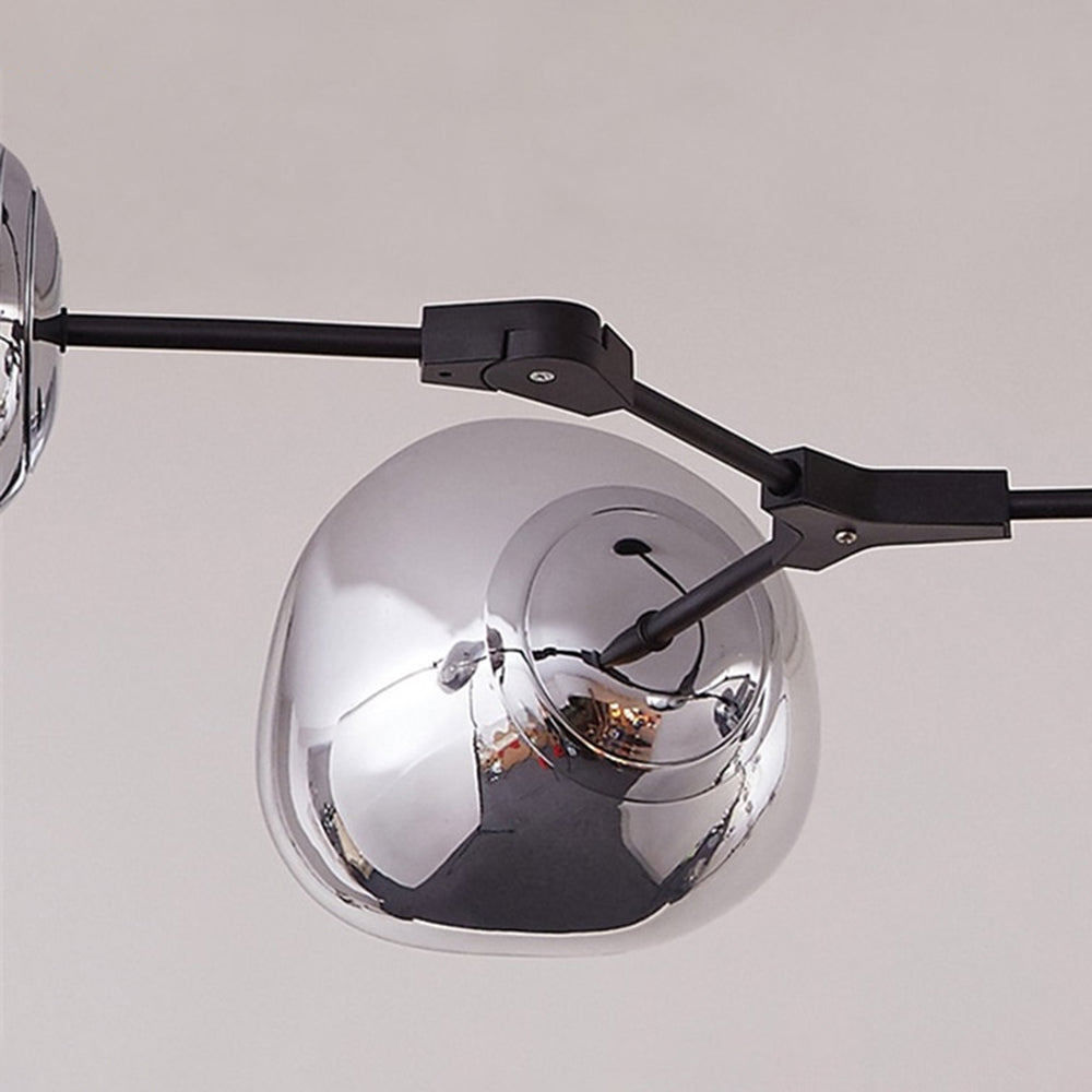 Rebogum Modern Globe Lava 3 Pendant Light Fixture