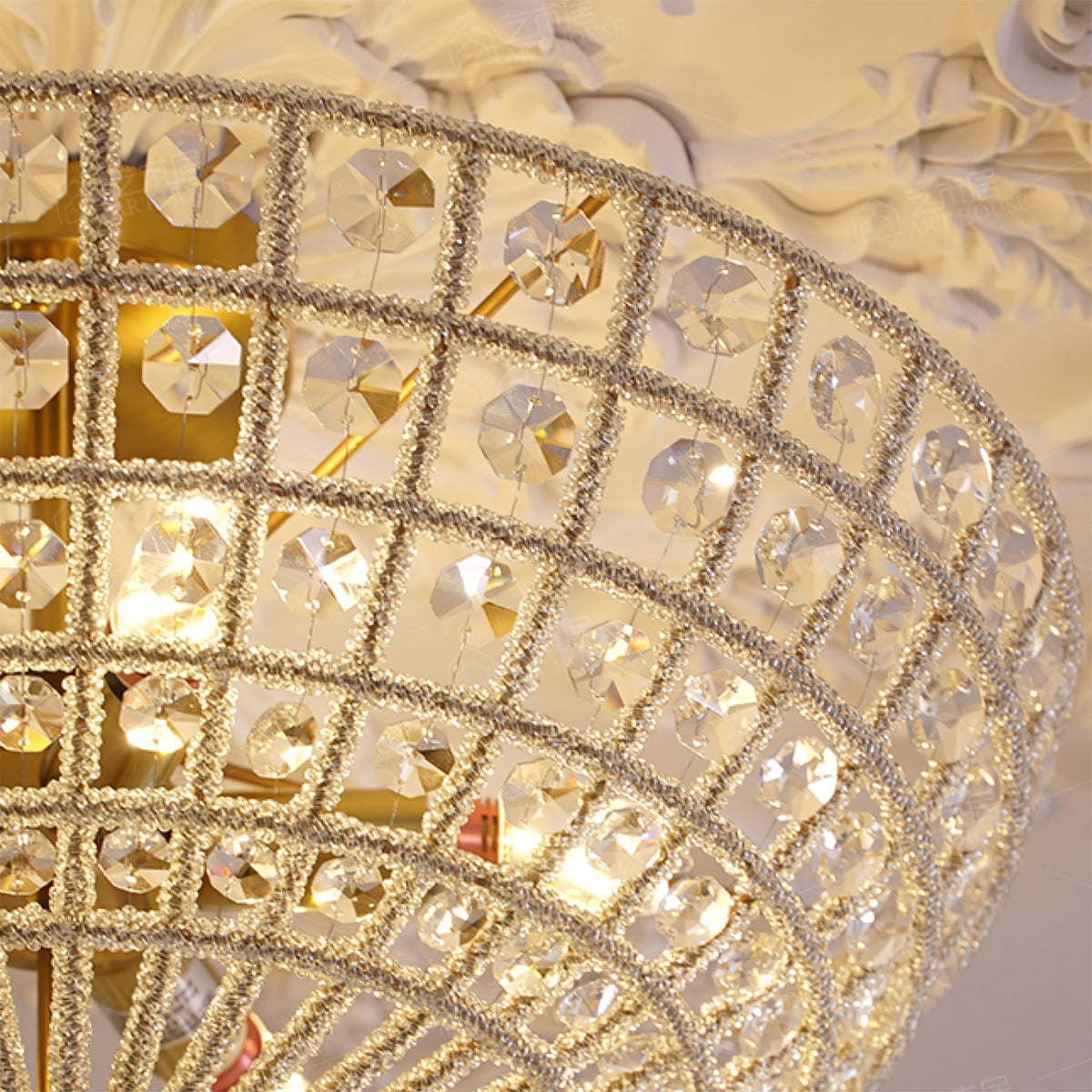 Luxelelle Crystal Ceiling Light