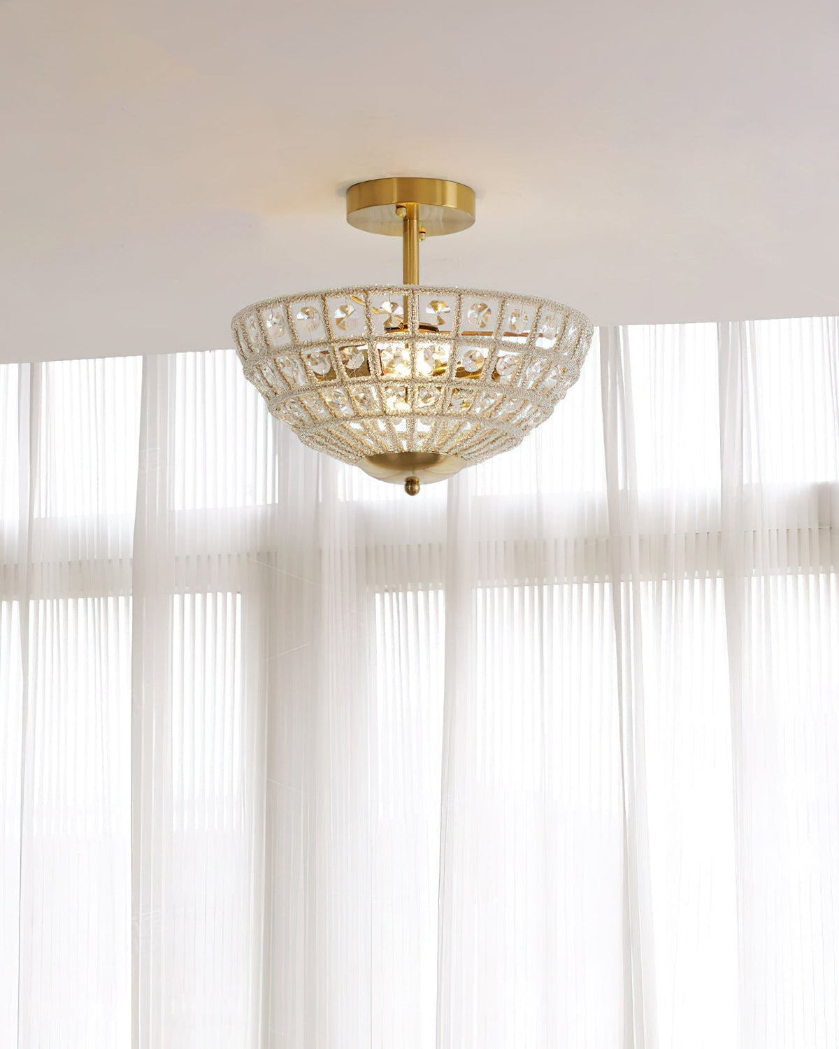 Luxelelle Crystal Ceiling Light