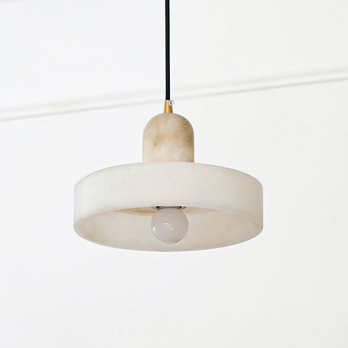 Avenorine Disc Orb Alabaster Pendant Light
