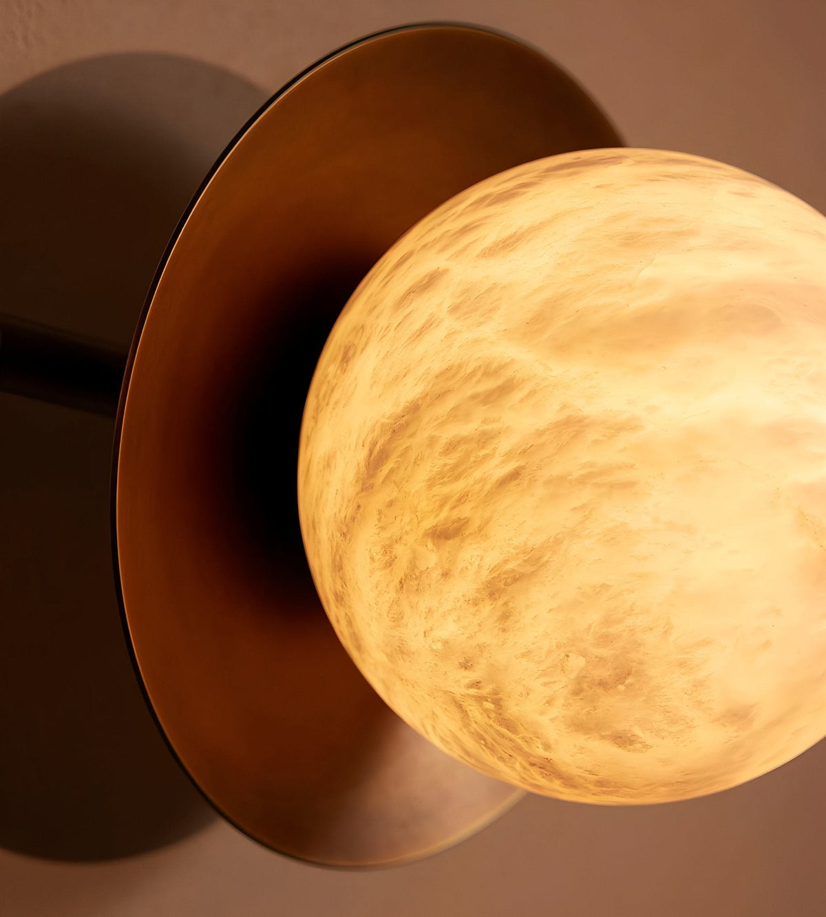 Alberora Halo Alabaster Wall Light