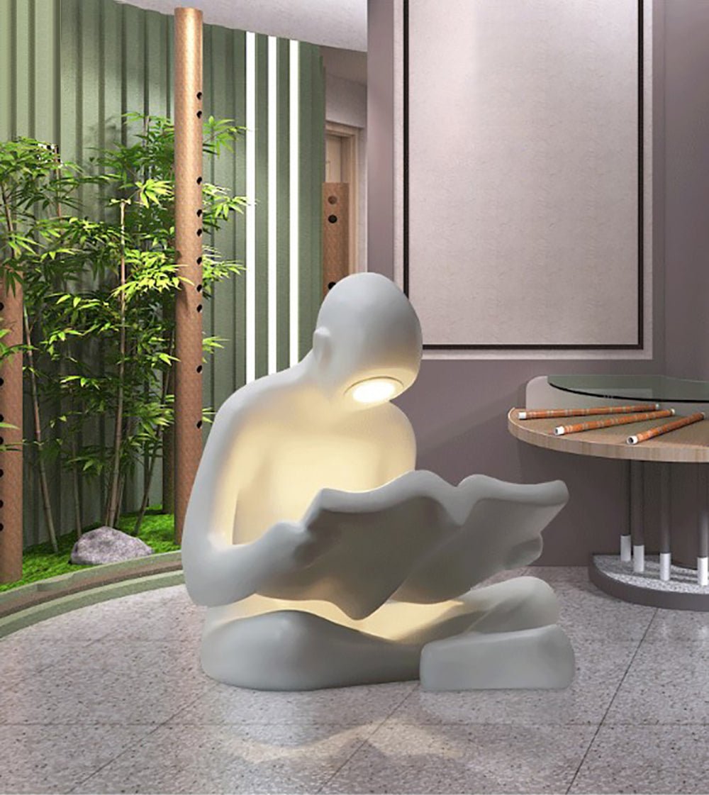 Terielia Reader Sculpture Table Lamp