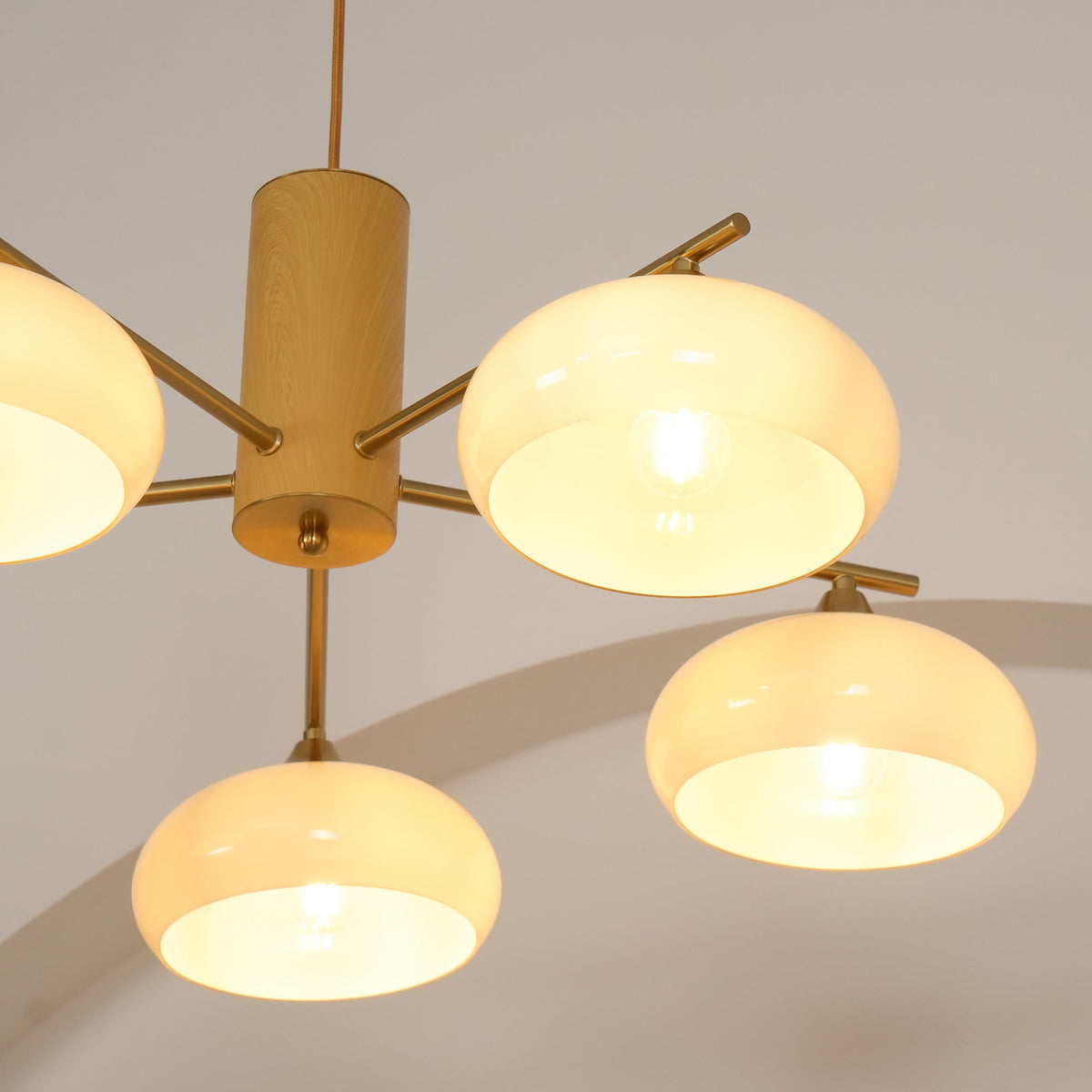 Nova Natural Persimmon Glass Chandelier-Relic Pieces