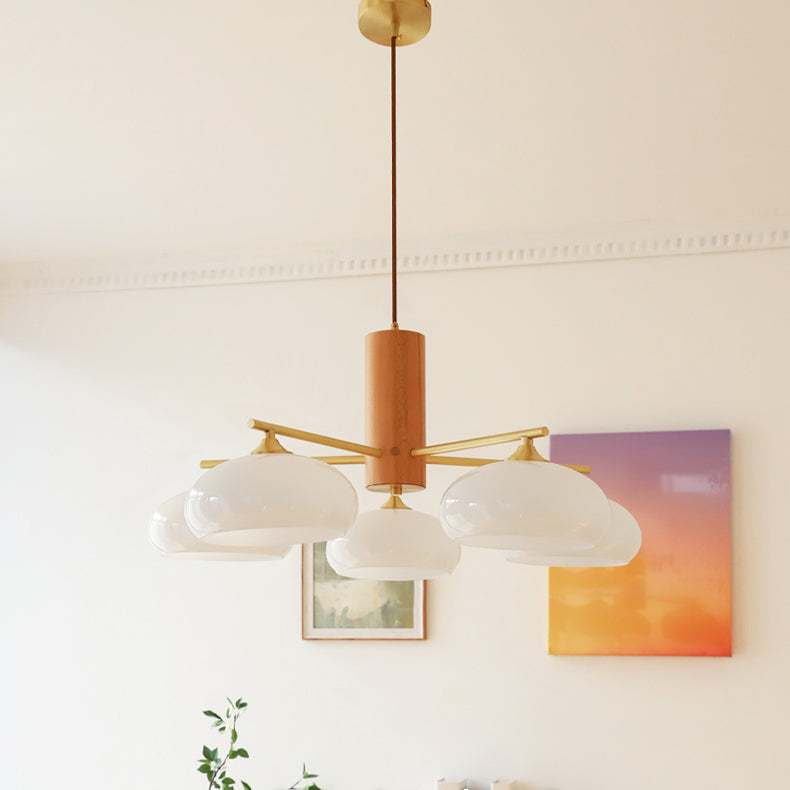 Nova Natural Persimmon Glass Chandelier-Relic Pieces