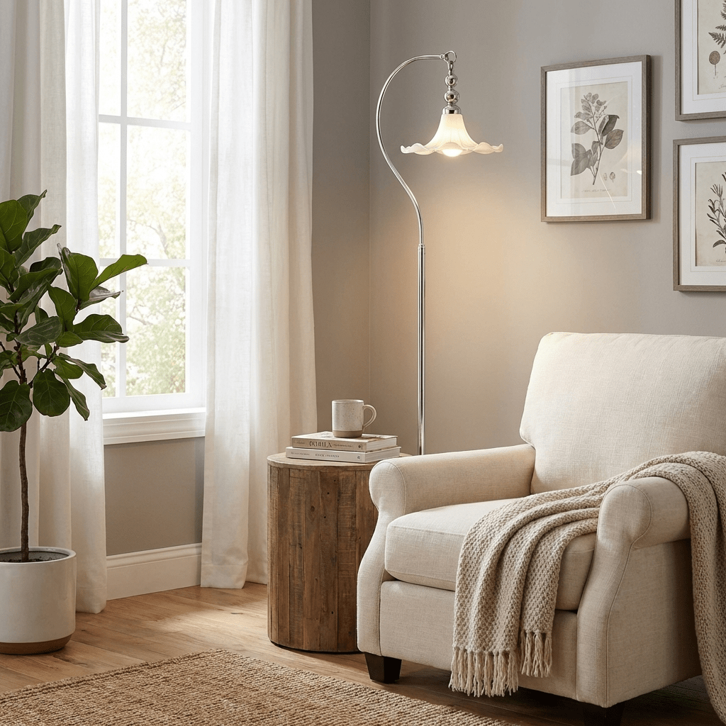 Miriraya Sorrell Arc Floor Lamp