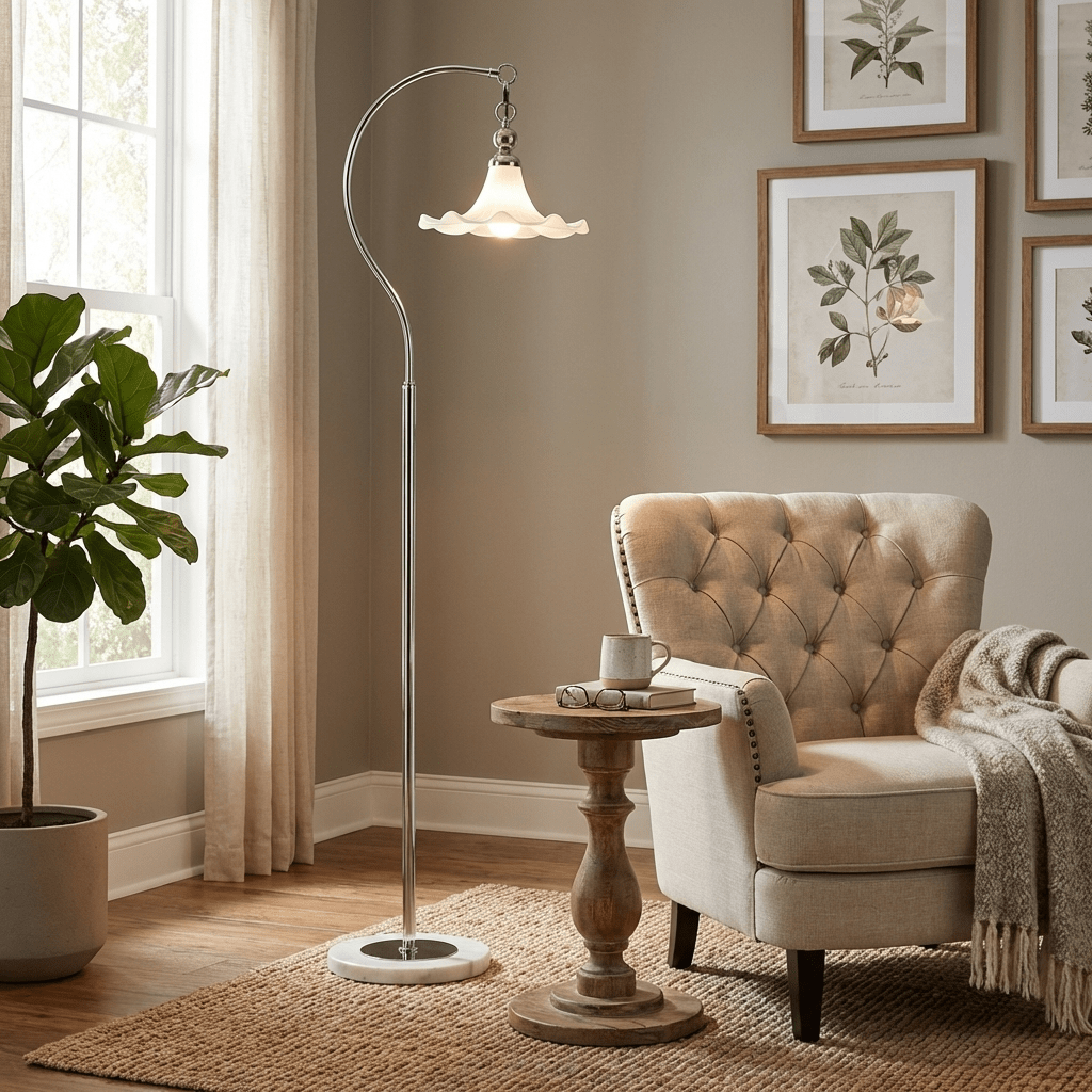 Miriraya Sorrell Arc Floor Lamp