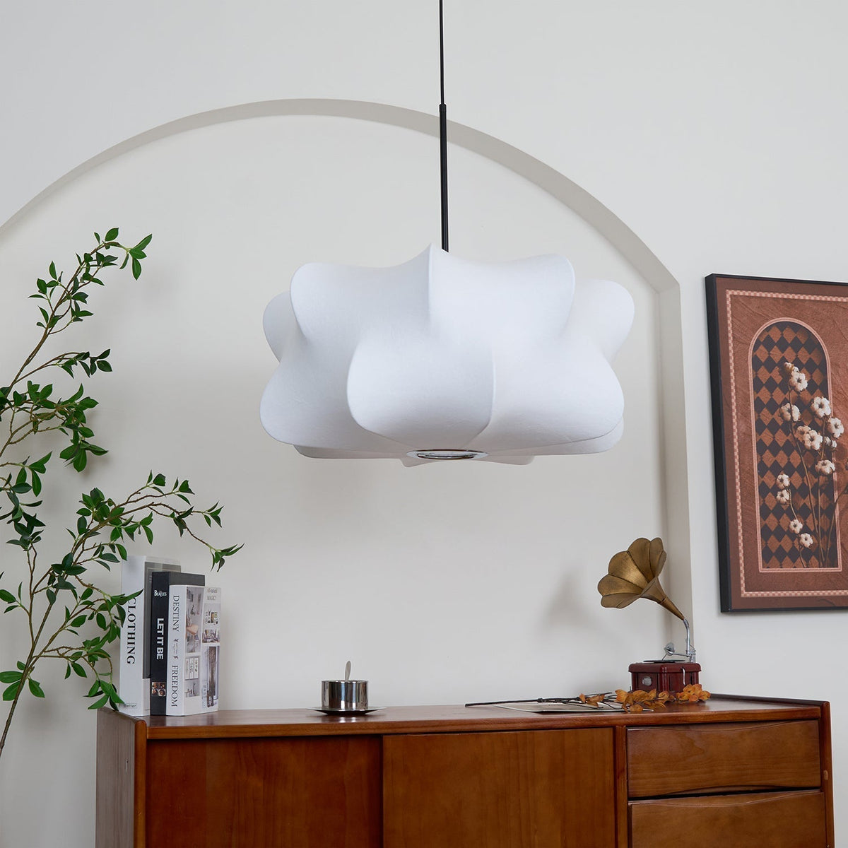 Luxe Silk Contemporary Pendant Light