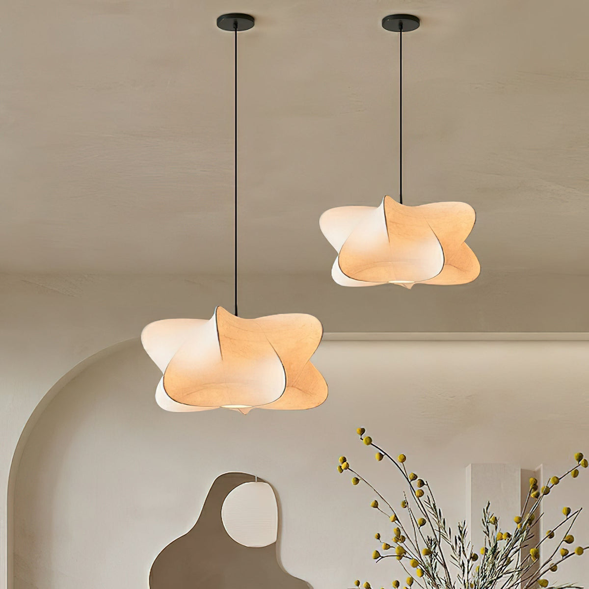 Luxe Silk Contemporary Pendant Light