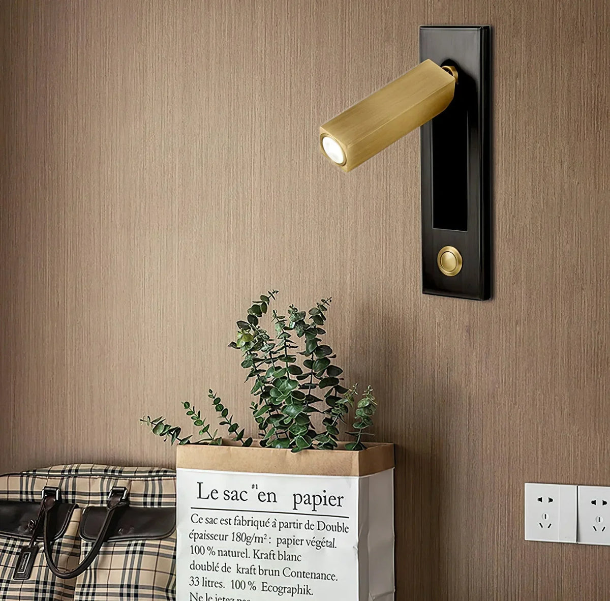 Noriel Wall Lamp Modern Rotatable Bedside Cylindrical-Relic Pieces