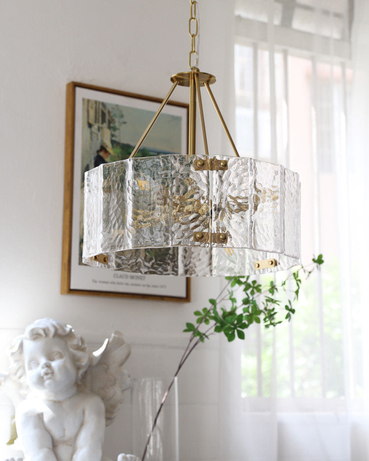 Virelix Glass Drum Chandelier