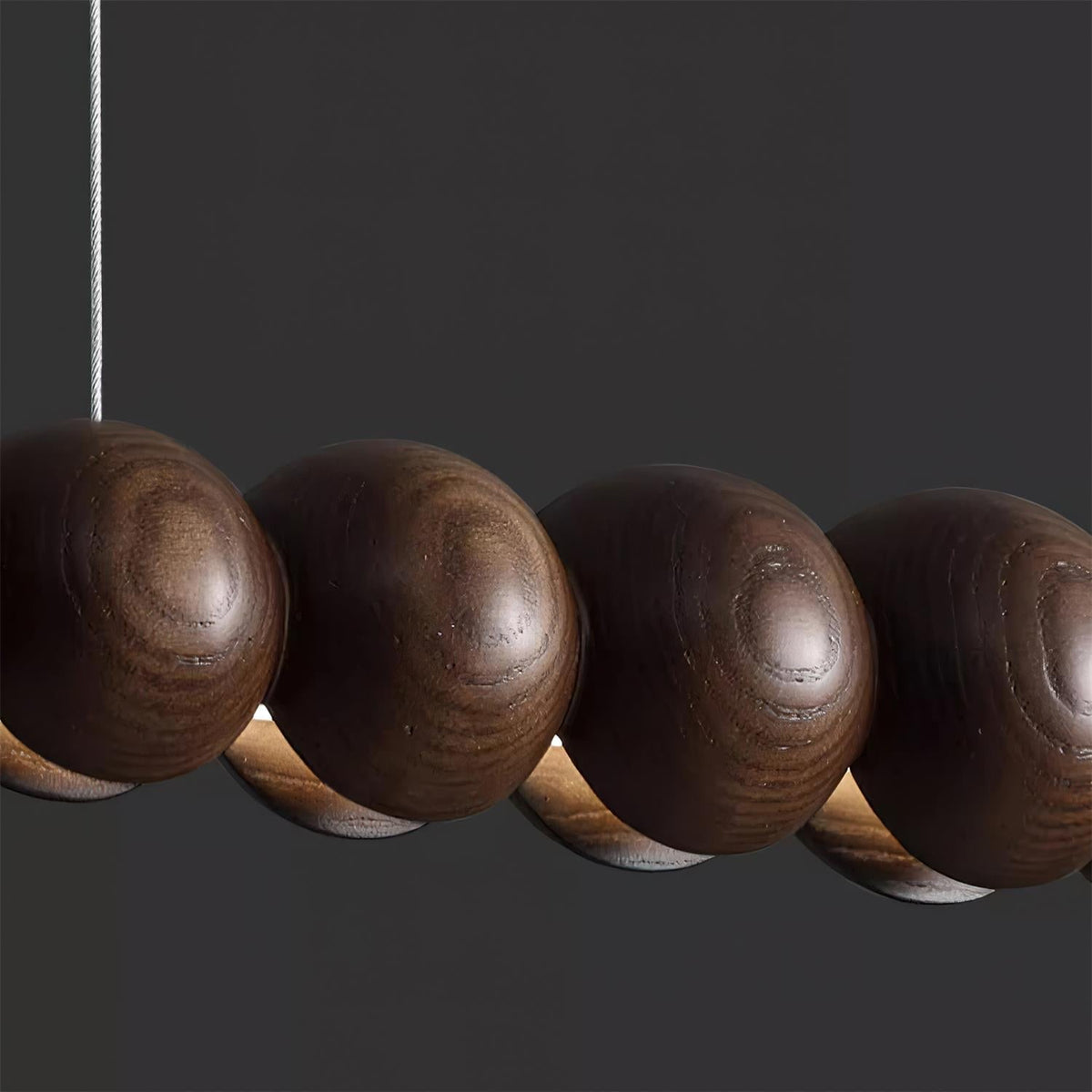 Terubur Beaded Wooden Chandelier