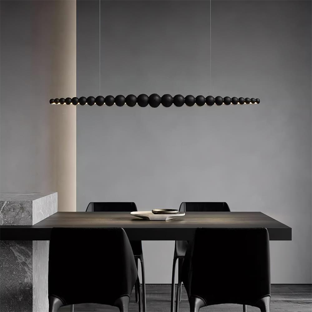 Terubur Beaded Wooden Chandelier