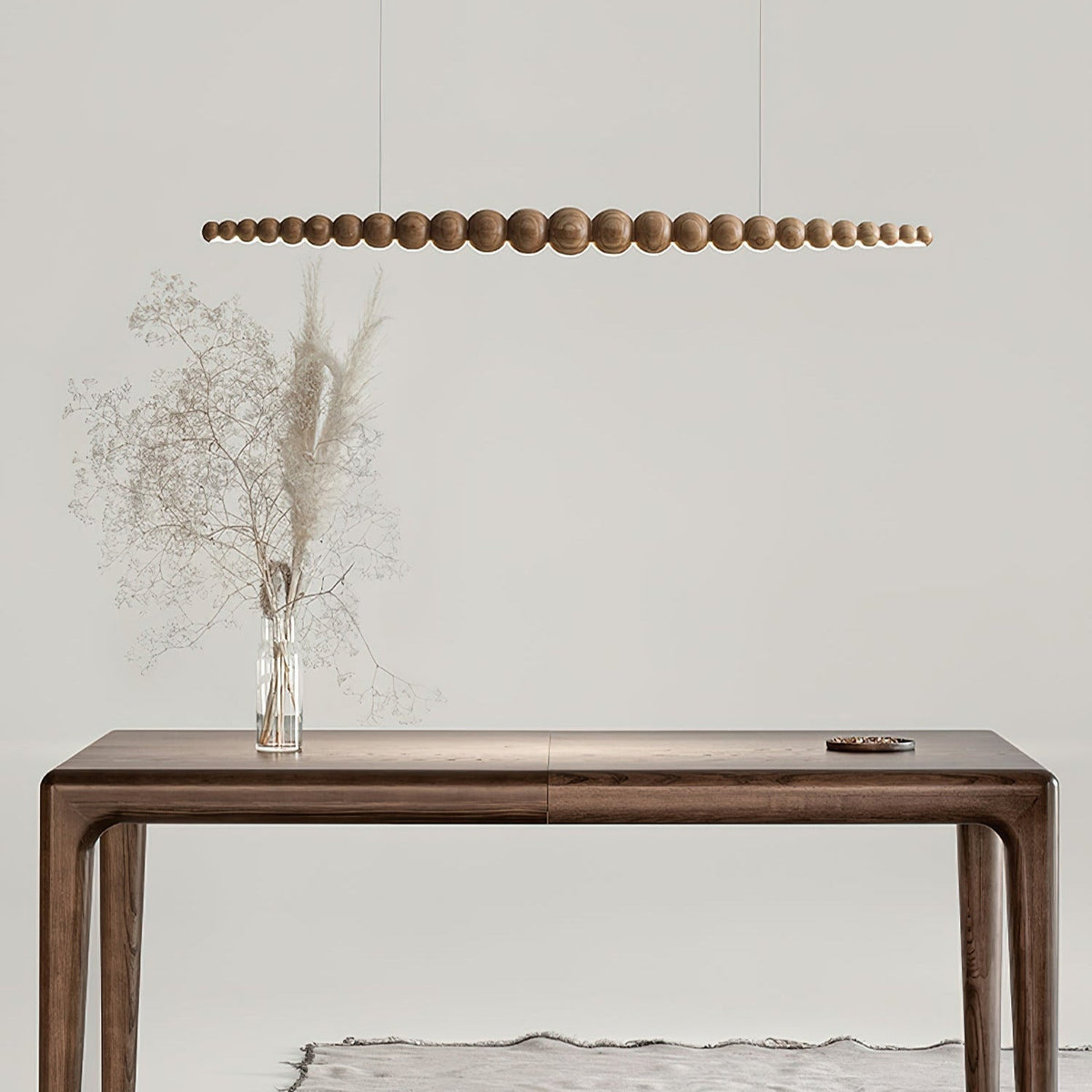 Terubur Beaded Wooden Chandelier