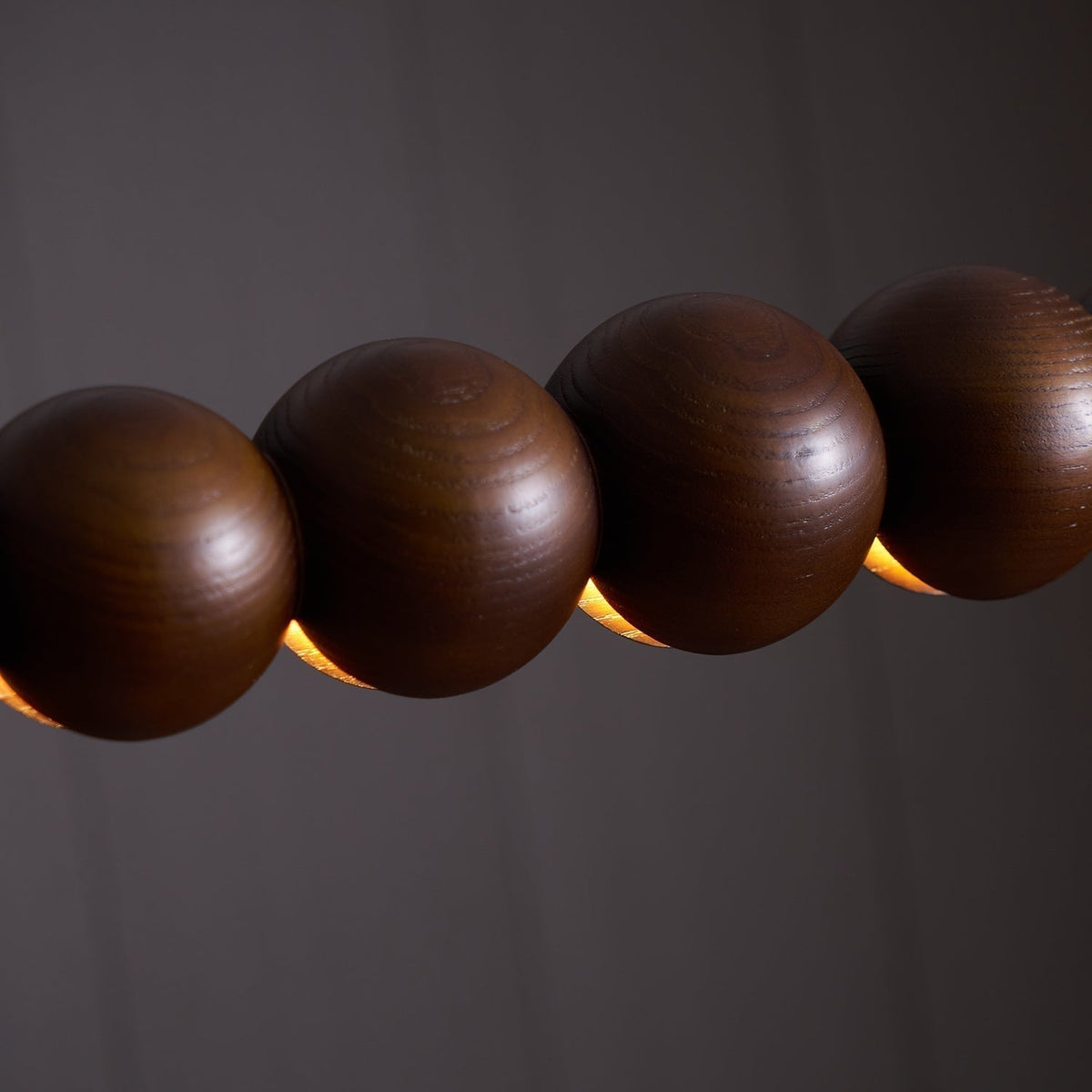 Terubur Beaded Wooden Chandelier