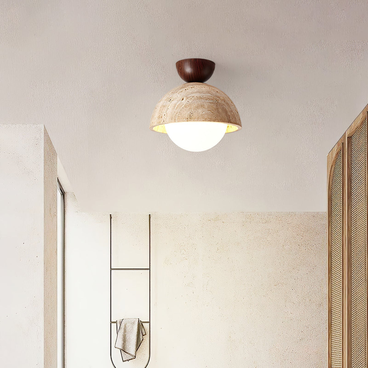 Serireon Travertine Ceiling Light