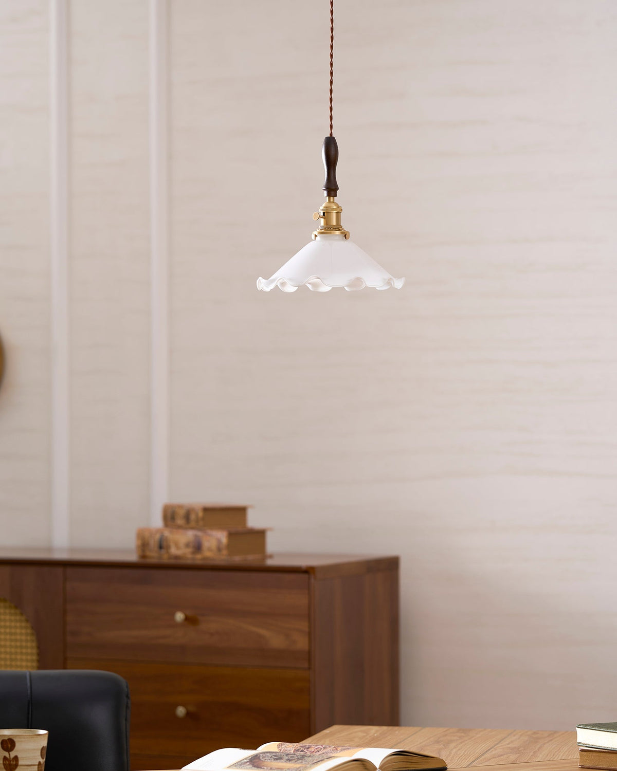 Maribelle Flower Petals Swag Pendant Lamp