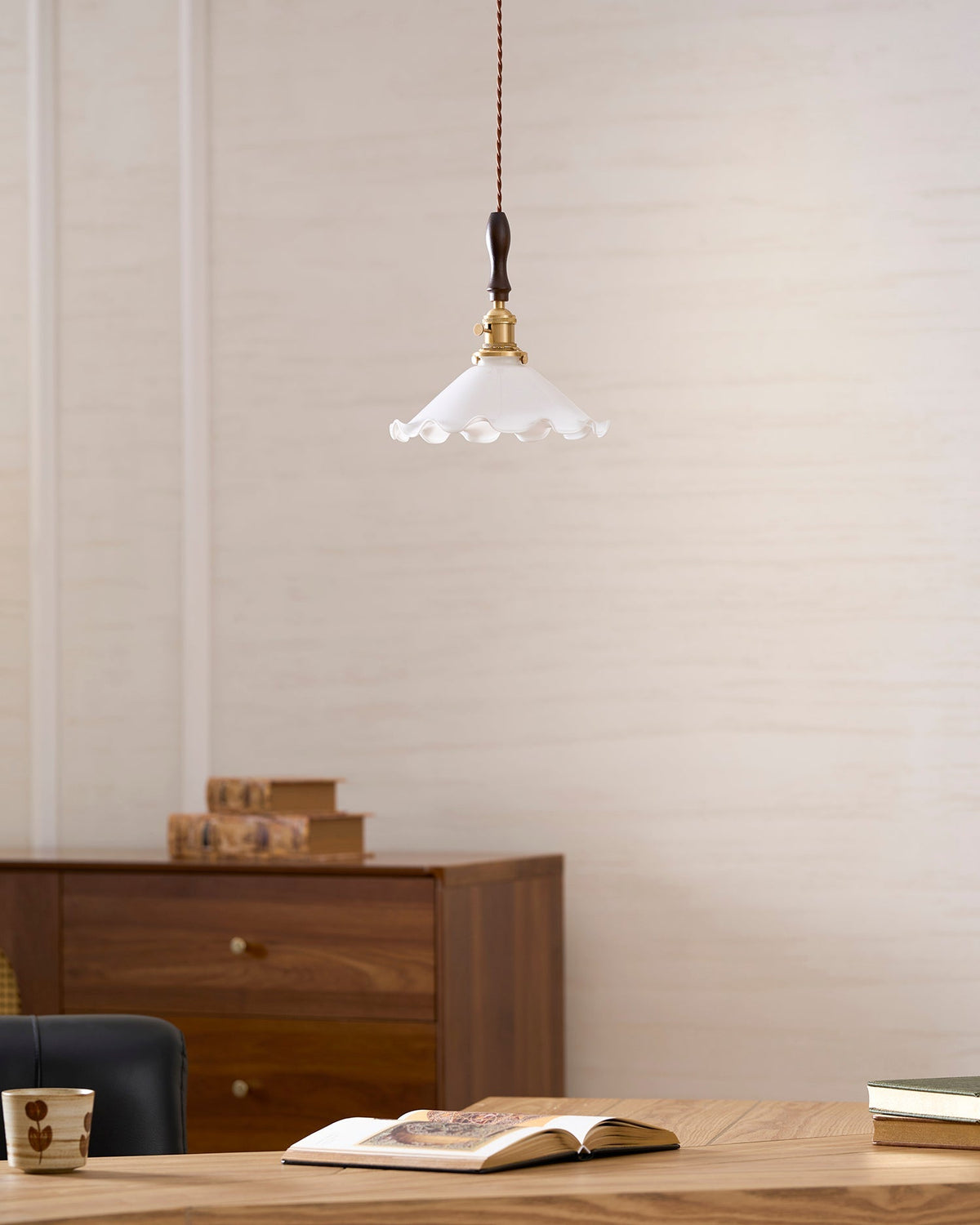 Maribelle Flower Petals Swag Pendant Lamp