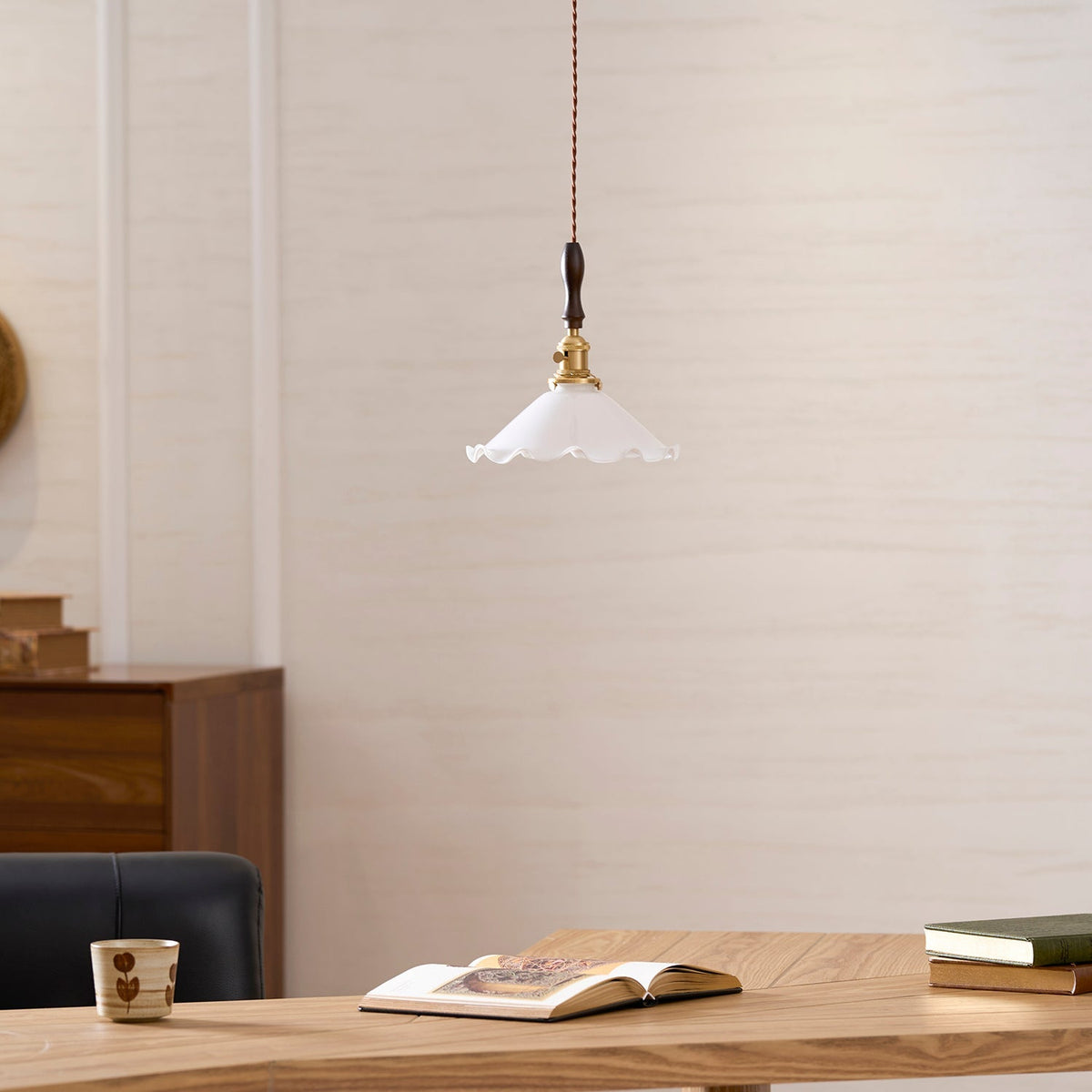Maribelle Flower Petals Swag Pendant Lamp