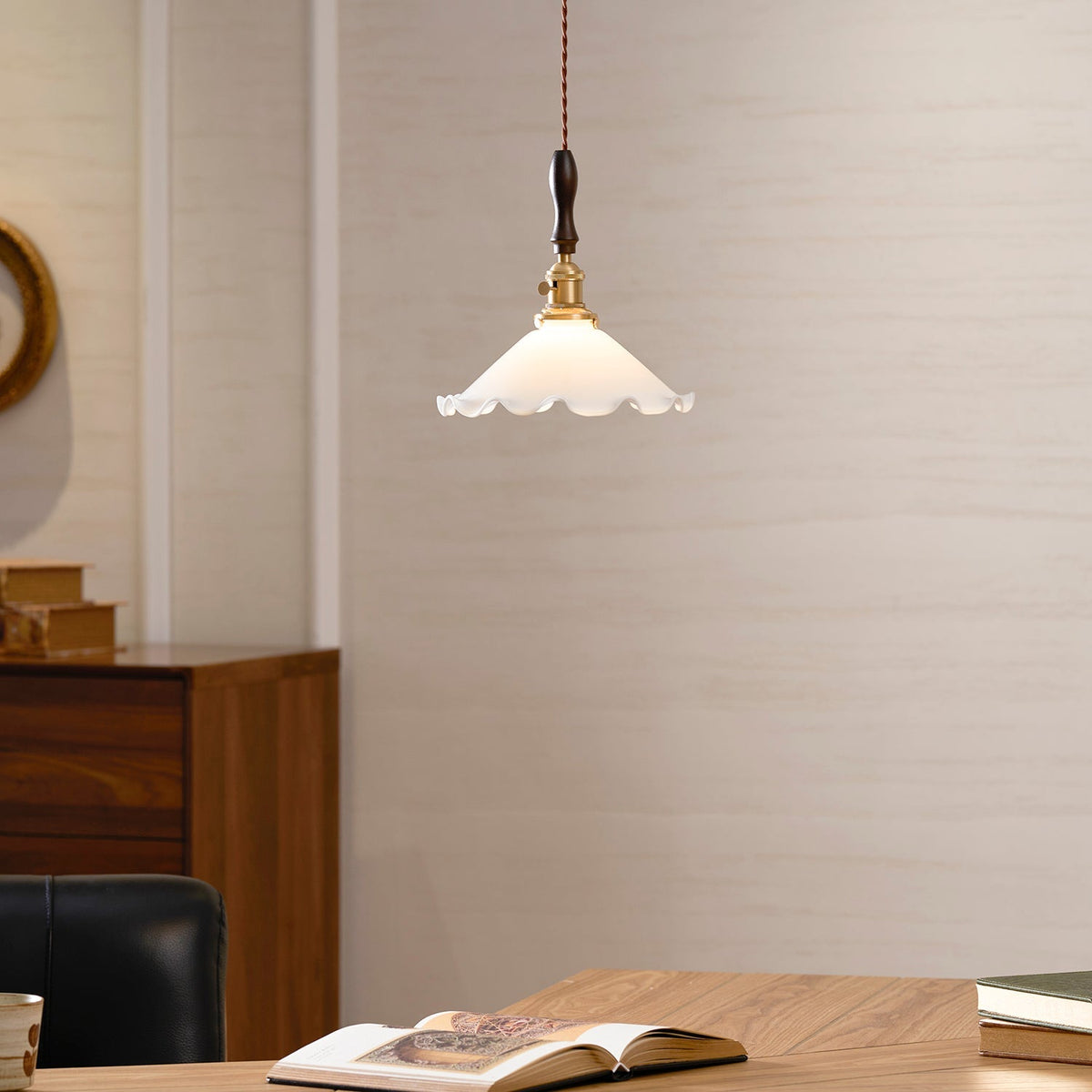 Maribelle Flower Petals Swag Pendant Lamp