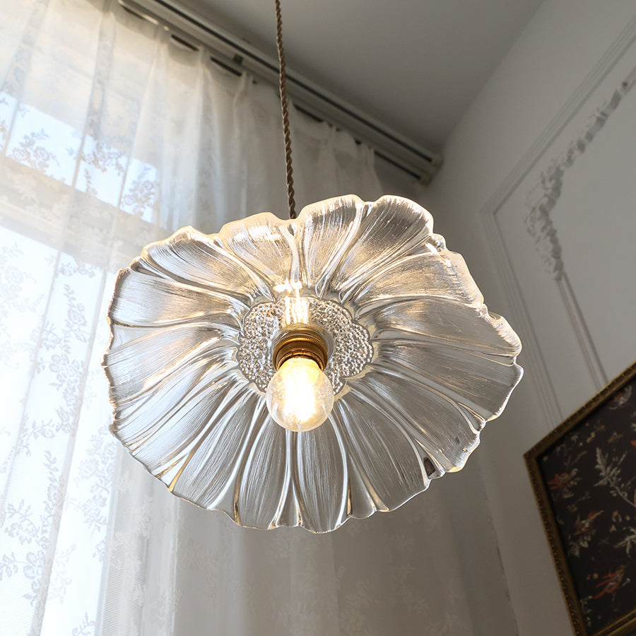 Lavor Flower Glass Ceiling/Pendant Light-Relic Pieces