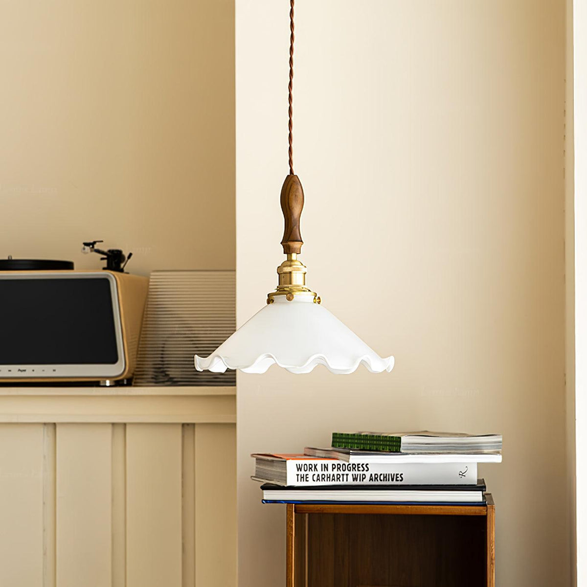 Maribelle Flower Petals Swag Pendant Lamp