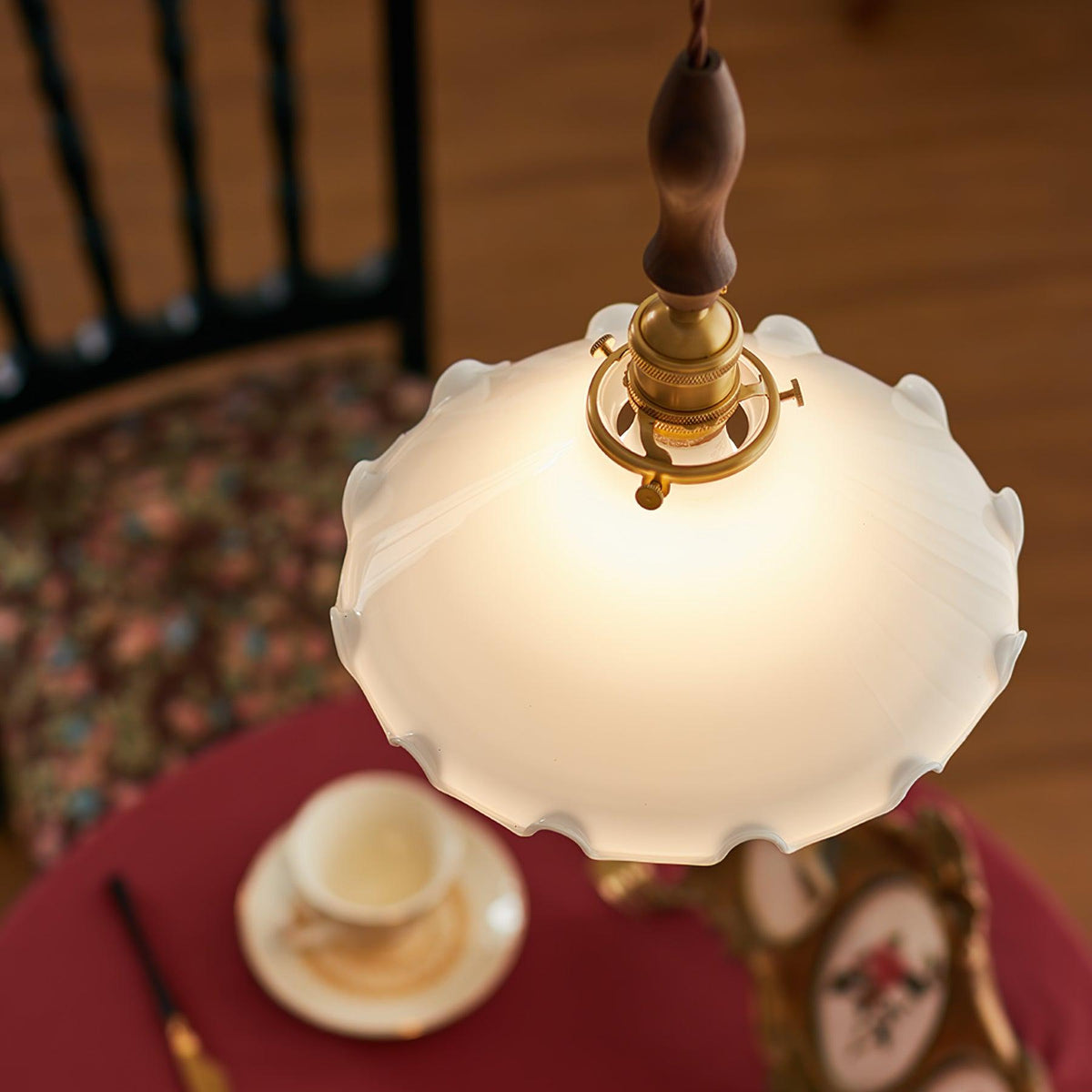 Maribelle Flower Petals Swag Pendant Lamp