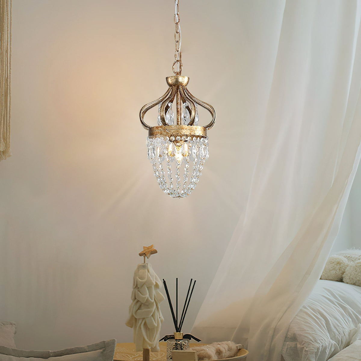Abella Tear Drop Crystal Chandelier-Relic Pieces