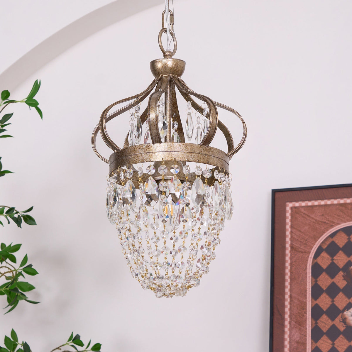 Abella Tear Drop Crystal Chandelier-Relic Pieces