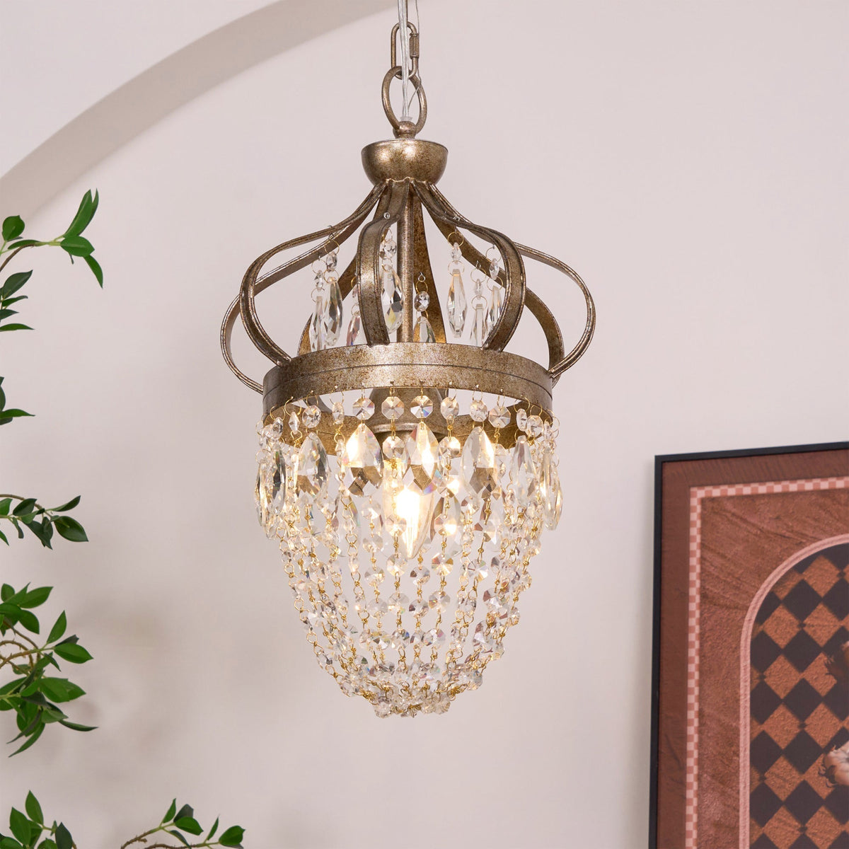 Abella Tear Drop Crystal Chandelier-Relic Pieces