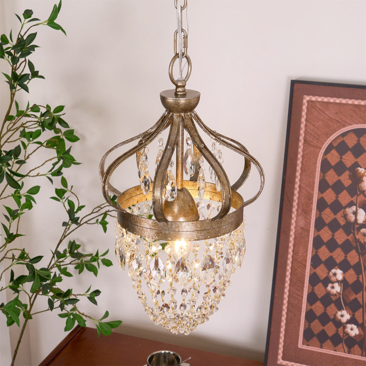 Abella Tear Drop Crystal Chandelier-Relic Pieces