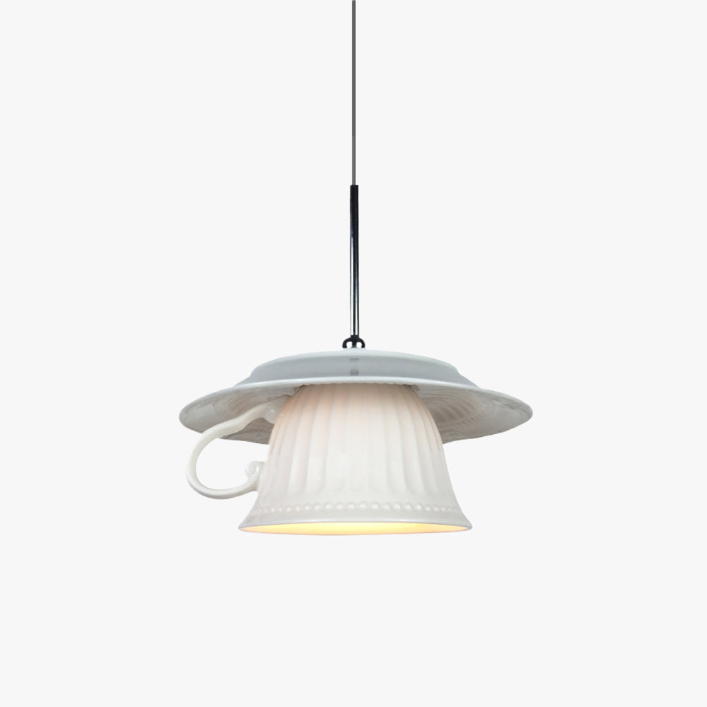 Nodanalo Nordic Tea Cup Ceramic Pendant Light Living Room